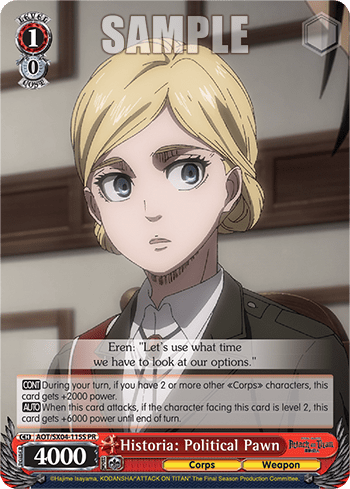 Historia: Political Pawn (Holo) #AOT/SX04-115S — Attack On Titan: Final Season