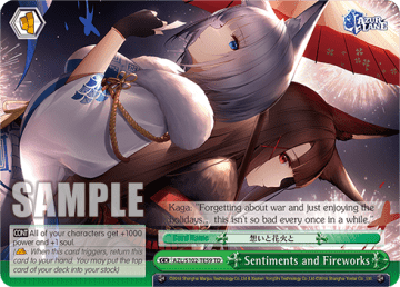 Sentiments and Fireworks