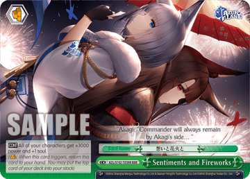 Sentiments and Fireworks