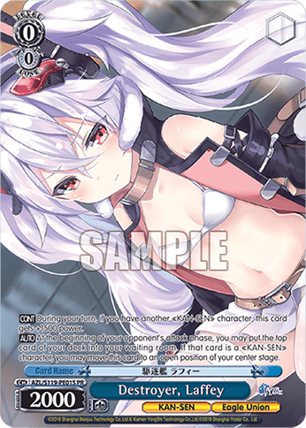 Destroyer, Laffey (Holo) #AZL/S119-PE01S — Azur Lane Vol.2