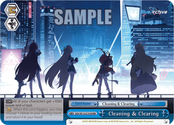 Cleaning & Clearing #BAV/W112-E141R — Booster Pack Blue Archive
