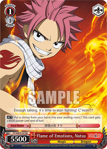Flame of Emotions, Natsu #FT/S09-E107+RE — Chronicle Set Fairy Tail