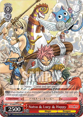 Natsu & Lucy & Happy #FT/S09-E110+RE — Chronicle Set Fairy Tail