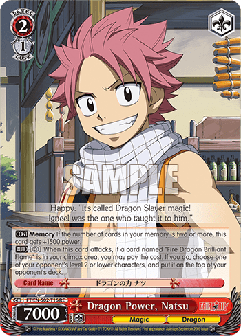 Dragon Power, Natsu #FT/EN-S02-T16+RE — Chronicle Set Fairy Tail