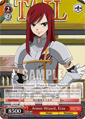 Armor Wizard, Erza #FT/EN-S02-T17+RE — Chronicle Set Fairy Tail