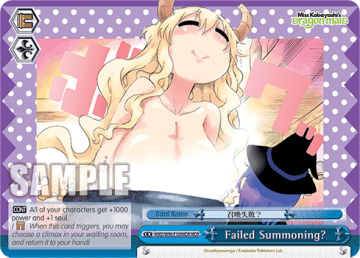 Failed Summoning? #KMD/W96-E100MDR — Miss Kobayashi’s Dragon Maid