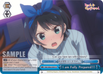 I am Fully Prepared!!! #KNK/W86-E099 — Rent-A-Girlfriend