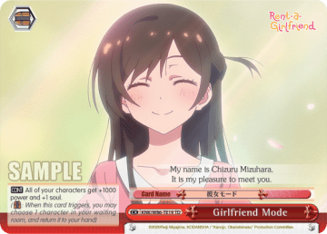 Girlfriend Mode #KNK/W86-TE19 — [TD] Rent-A-Girlfriend