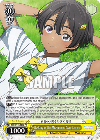 Basking in the Midsummer Sun, Lemon #MKI/W126-PE02 — Booster Pack Makeine: Too Many Losing Heroines!