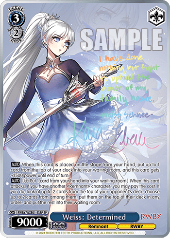 Weiss: Determined