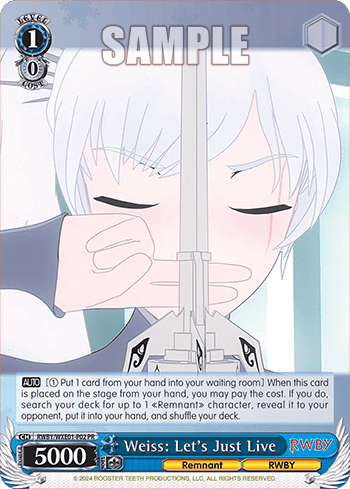 Weiss: Let's Just Live