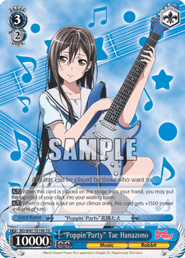 “Poppin’Party” Tae Hanazono