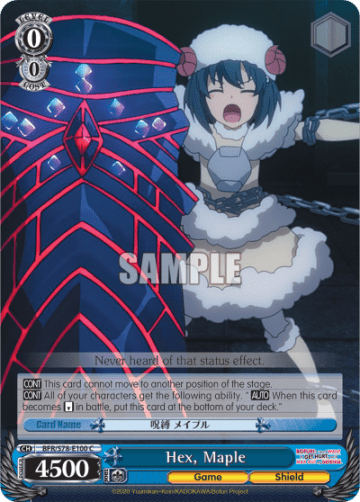 Hex, Maple #BFR/S78-E100 — BOFURI: I Don’t Want to Get Hurt, so I’ll Max Out My Defense.