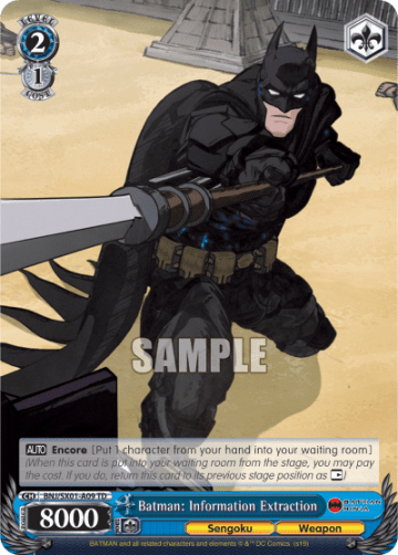 Batman: Information Extraction #BNJ/SX01-A09 — 【Demo Deck】Batman Ninja