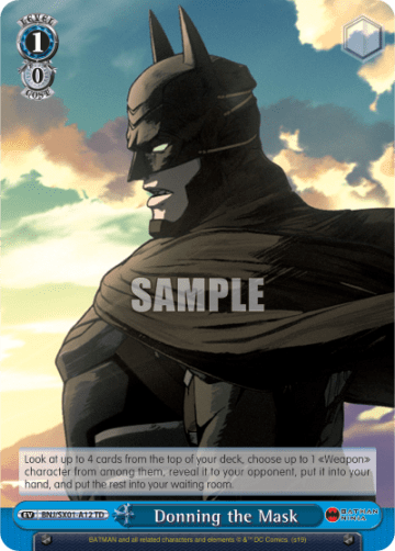 Donning the Mask #BNJ/SX01-A12 — 【Demo Deck】Batman Ninja