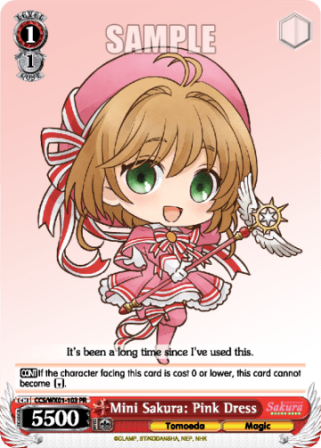 Mini Sakura: Pink Dress #CCS/WX01-103 — Cardcaptor Sakura : Clear Card