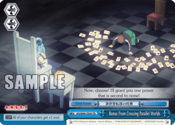 Bonus From Crossing Parallel Worlds