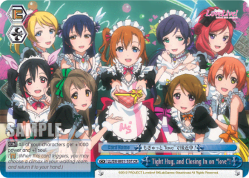 Tight Hug, and Closing In on "love"! #LL/EN-W01-107 — Love Live! DX