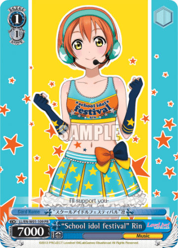 "School idol festival" Rin #LL/EN-W01-109 — Love Live! DX