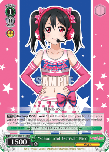 "School idol festival" Nico #LL/EN-W01-113 — Love Live! DX
