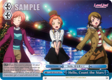 Hello, Count the Stars #LL/EN-W02-E168 — Love Live! DX Vol.2
