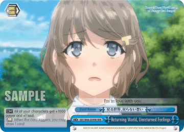 Returning World, Unreturned Feelings #SBY/W64-E099R — Rascal Does Not Dream of Bunny Girl Senpai