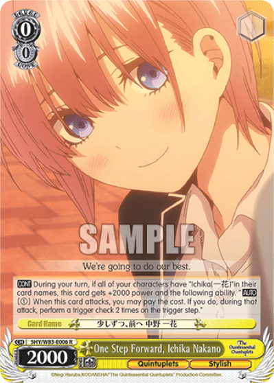 One Step Forward, Ichika Nakano (5HY/W83-E006) — The Quintessential Quintuplets
