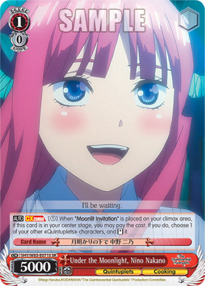 Under the Moonlight, Nino Nakano (Holo) (5HY/W83-E071S) — The Quintessential Quintuplets