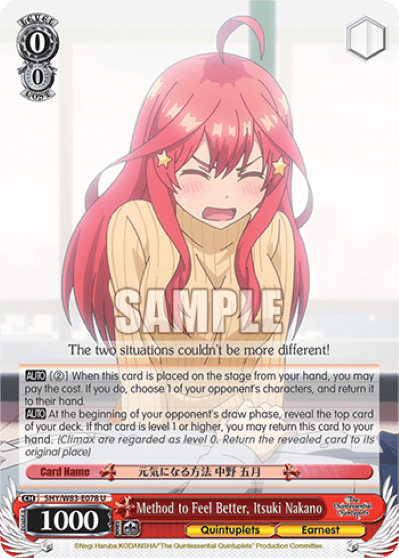 Method to Feel Better, Itsuki Nakano (5HY/W83-E078) — The Quintessential Quintuplets