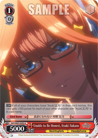 Unable to Be Honest, Itsuki Nakano (5HY/W83-E083) — The Quintessential Quintuplets