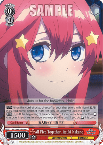All Five Together, Itsuki Nakano (5HY/W83-E090) — The Quintessential Quintuplets