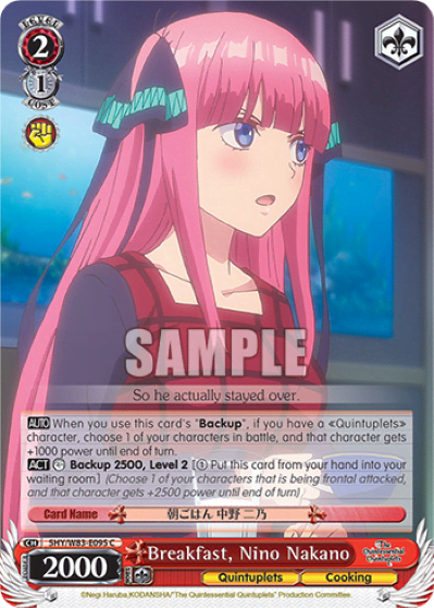 Breakfast, Nino Nakano (5HY/W83-E095) — The Quintessential Quintuplets