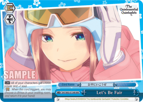 Let's Be Fair (5HY/W83-E134R) — The Quintessential Quintuplets