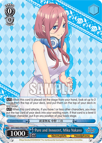 Pure and Innocent, Miku Nakano (5HY/W83-PE03) — The Quintessential Quintuplets