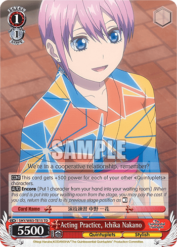 Acting Practice, Ichika Nakano (5HY/W83-TE15) — The Quintessential Quintuplets