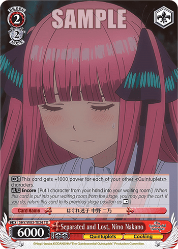 Separated and Lost, Nino Nakano (5HY/W83-TE24) — The Quintessential Quintuplets