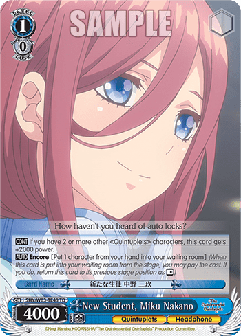New Student, Miku Nakano (5HY/W83-TE48) — The Quintessential Quintuplets