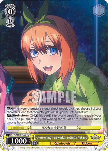 Blossoming Fireworks, Yotsuba Nakano (5HY/W83-TE57) — The Quintessential Quintuplets