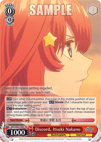 Discord, Itsuki Nakano (5HY/W83-TE81) — The Quintessential Quintuplets