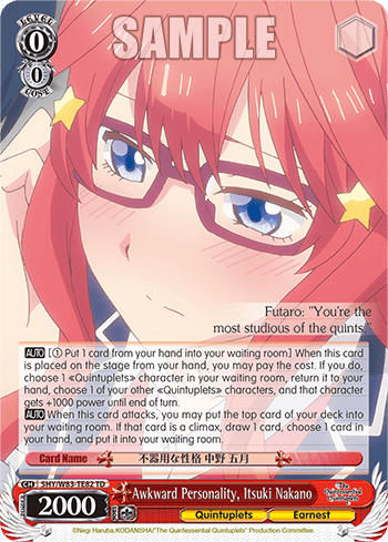 Awkward Personality, Itsuki Nakano (5HY/W83-TE82) — The Quintessential Quintuplets