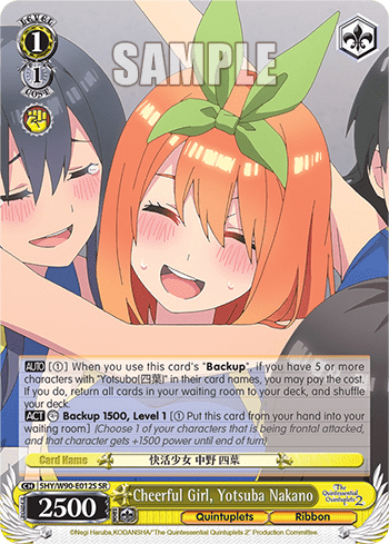 Cheerful Girl, Yotsuba Nakano (Holo) (5HY/W90-E012S) — The Quintessential Quintuplets 2