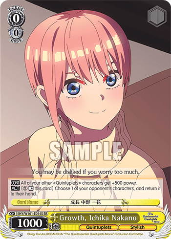 Growth, Ichika Nakano (Holo) (5HY/W101-E014S) — The Quintessential Quintuplets Movie