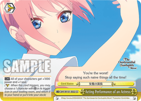 Acting Performance of an Actress (5HY/W101-E022) — The Quintessential Quintuplets Movie