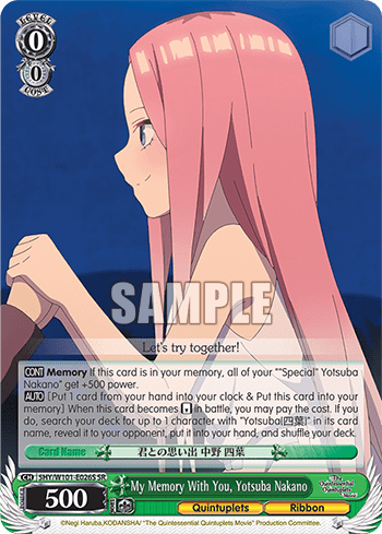 My Memory With You, Yotsuba Nakano (Holo) (5HY/W101-E026S) — The Quintessential Quintuplets Movie