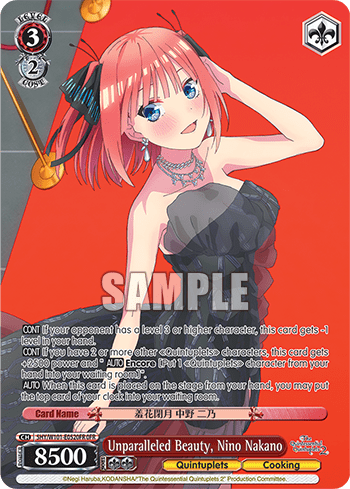 Unparalleled Beauty, Nino Nakano (5HY/W101-E052OFR) — The Quintessential Quintuplets Movie