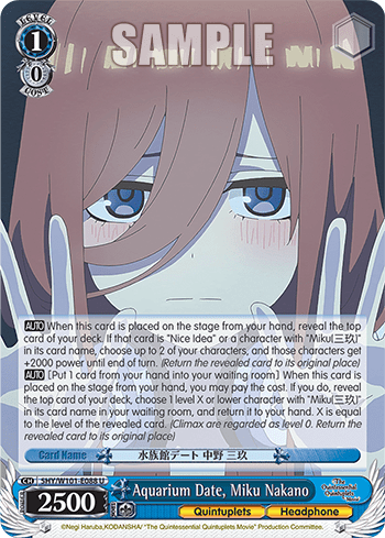 Aquarium Date, Miku Nakano (5HY/W101-E088) — The Quintessential Quintuplets Movie