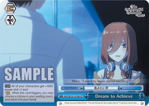 Dream to Achieve (5HY/W101-E100) — The Quintessential Quintuplets Movie