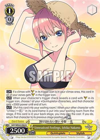 Unresolved Feelings, Ichika Nakano (5HY/WE43-E06) — [EX] The Quintessential Quintuplets Specials