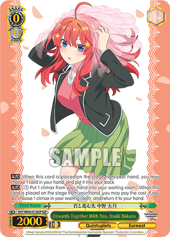 Onwards Together With You, Itsuki Nakano (5HY/WE43-E13IGP) — [EX] The Quintessential Quintuplets Specials