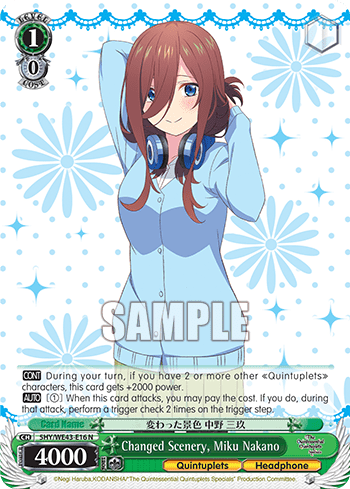 Changed Scenery, Miku Nakano (5HY/WE43-E16) — [EX] The Quintessential Quintuplets Specials